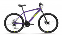 Велосипед AL 26 D (26" 21 ск. рост. 18") 2022, фиолетовый/зеленый