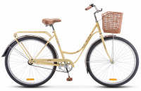 Велосипед STELS Navigator-325 C (28", рост 20", Светло-бежевый), арт. Z010 с корзинкой