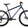 Велосипед FORWARD SPORTING 29 X (29" 9 ск. рост 19") 2020-2021, темно-синий/красный
