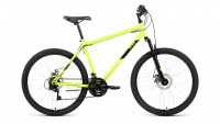 Велосипед ALTAIR MTB HT 26 2.0 D (26" 21 ск. рост. 19") 2022, ярко-зеленый/черный