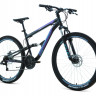 Велосипед FORWARD RAPTOR 27,5 2.0 D (27,5" 18 ск. рост. 18") 2022, черный/фиолетовый